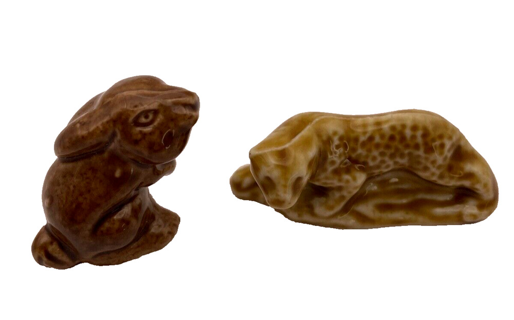 Pre-owned Vintage Set of 2 Wade England Whimsies Small Figurines